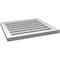 Ekena Millwork Vertical Surface Mount PVC Gable Vent: Functional, w/ 2"W x 1-1/2"P Brickmould Frame, 22"W x 20"H GVPVE22X2002SF - alternate 4